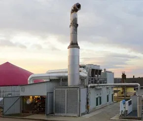 Obrázek - Spalinový výměník na spalinách o teplotě 500°C a výkonu 460 kW. Využití odpadního tepla bioplynové stanice.