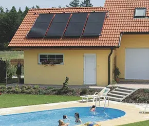 Obrázek - Solární systém na přípravu teplé vody, přitápění a ohřev bazénu