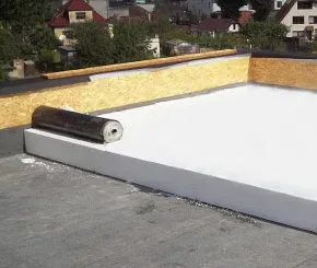 Obrázek - Zateplení ploché střechy pěnovým polystyrenem (EPS) tl. 200 mm (jedna vrstva).